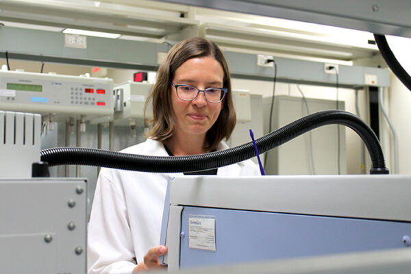 Heather Barkholtz in her lab