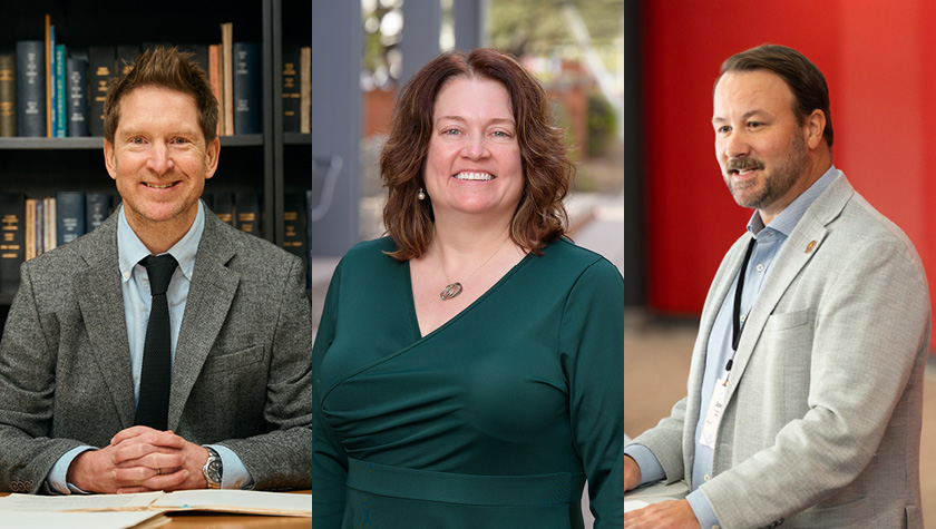 Lucas Richert, Amy Kennedy, and Joel Farley