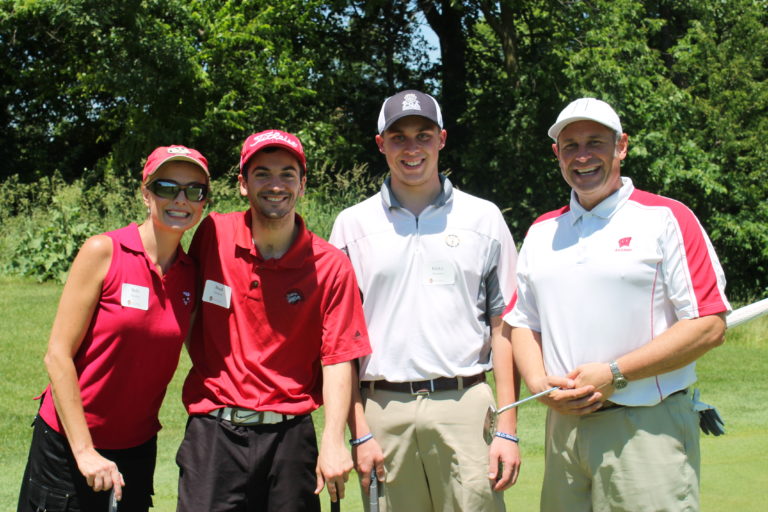 Beth Martin, Brad Steiber, Ricky Strasser at the Golf Outing