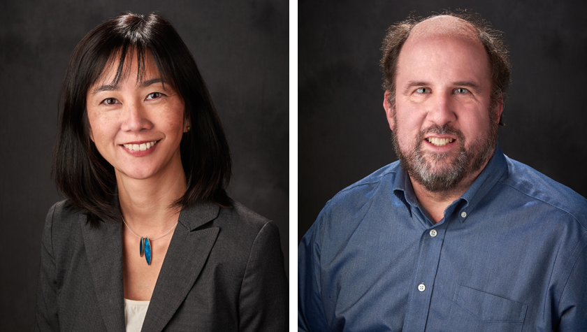 portraits of Michelle Chui and James Ford