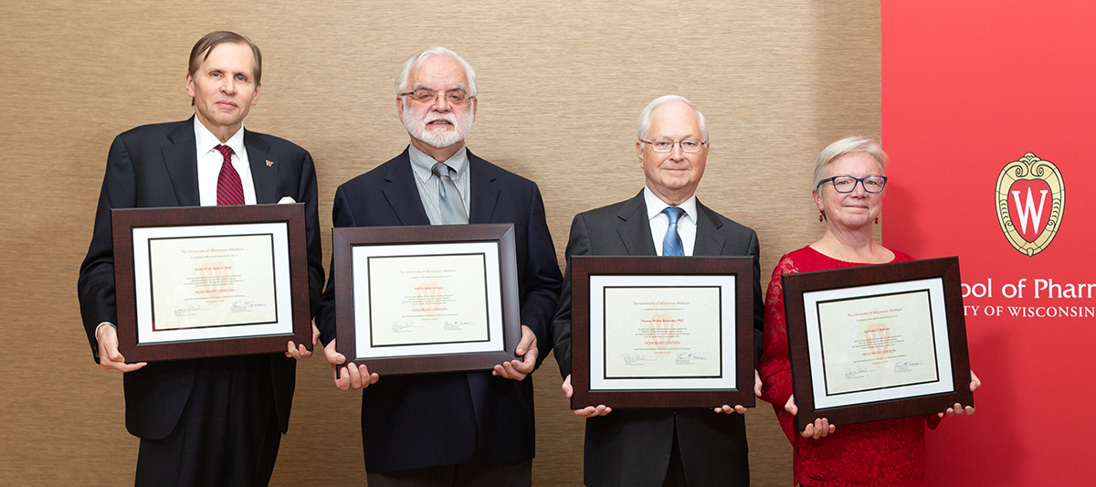 Eric Goldman, Art Schuna, Tom Rosanske, and Jeanette Roberts, 2019 Citation of Merit awardees.