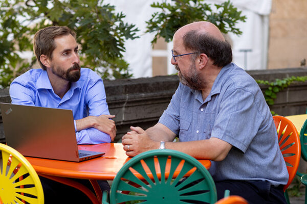 Cody Wenthur and Jay Ford in conversation at the Terrace