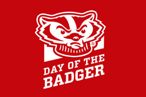 Day of the Badger logo with Bucky
