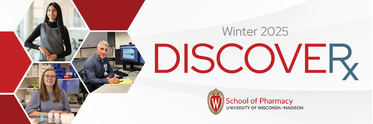 Winter 2025 DiscoveRx masthead featuring Apoorva Reddy, Tom Dilworth, and Rachel Whitesitt