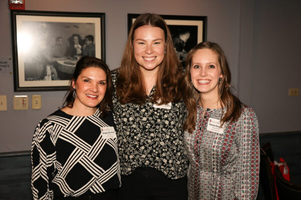 Angela De Ianni (BS ’98), Brooke Foster (PharmD ’16), Marisa Goninen (PharmD ’16)