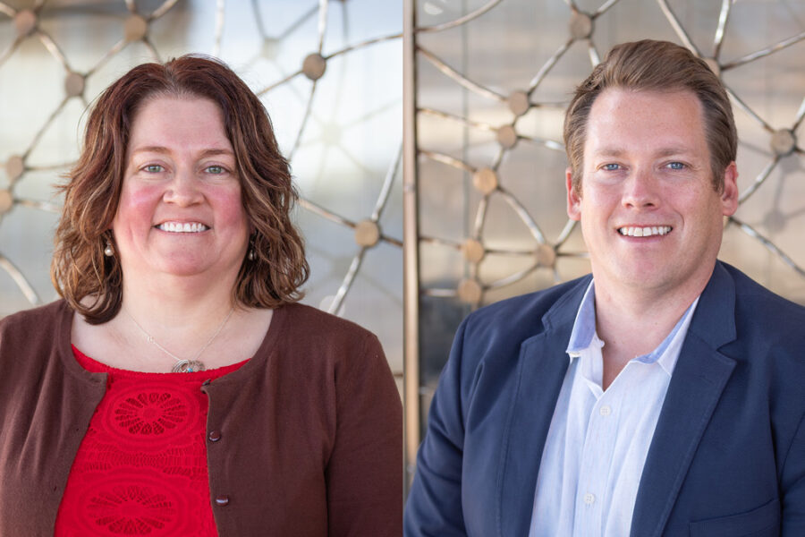 Amy Kennedy and Joel Jones portraits