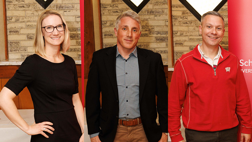 Erika Smith, Tom Dilworth, and Nick Olson portraits