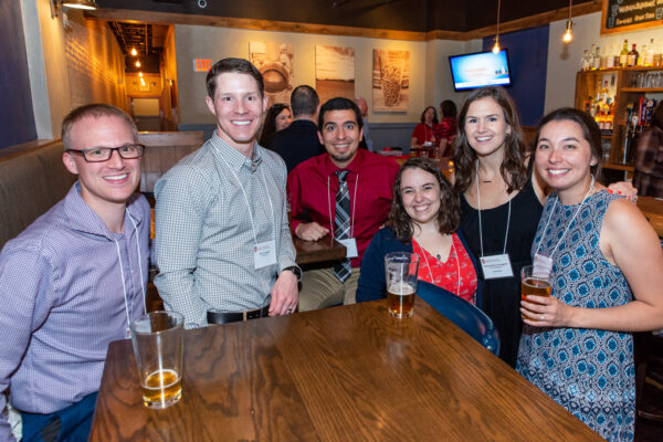 A group of alumni gathered in Coopers Tavern