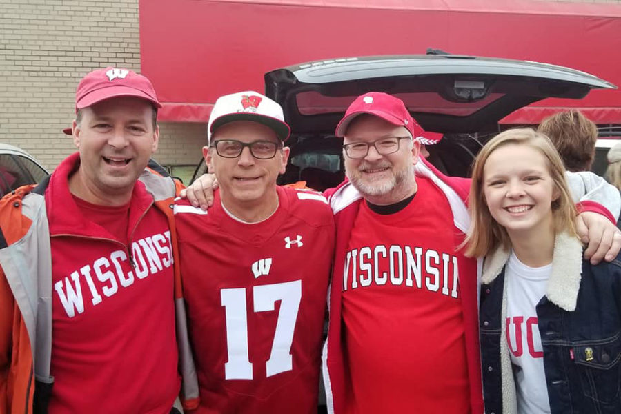 Dave Zgarrick at a football game