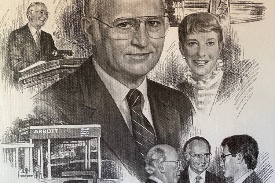 Drawing of Milton Henrichs.